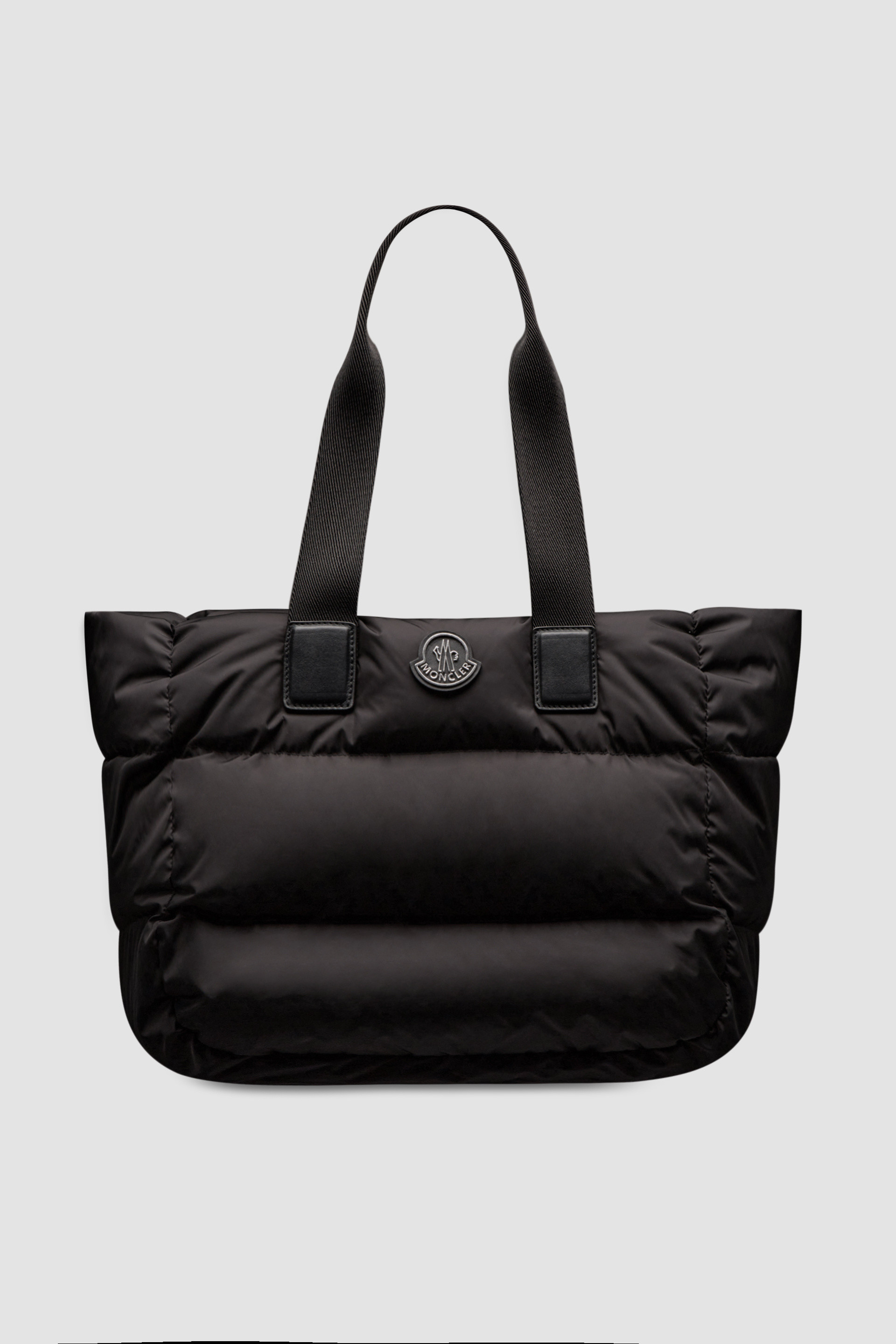 ふるさと割】 美品MONCLER POWDER TOTE ナイロン 黒 トートバッグ - l 