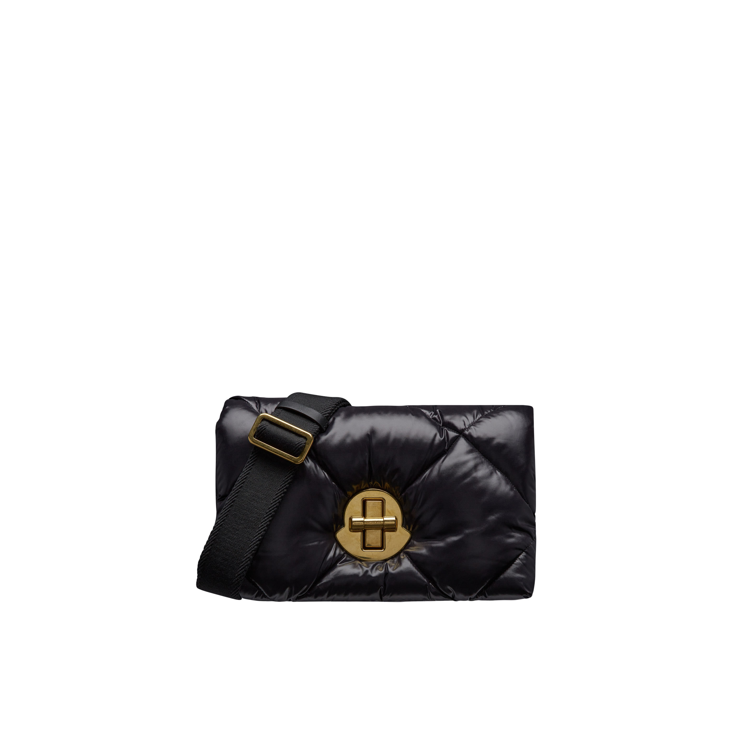 Moncler Collection Puf Shoulder Bag Black In Noir