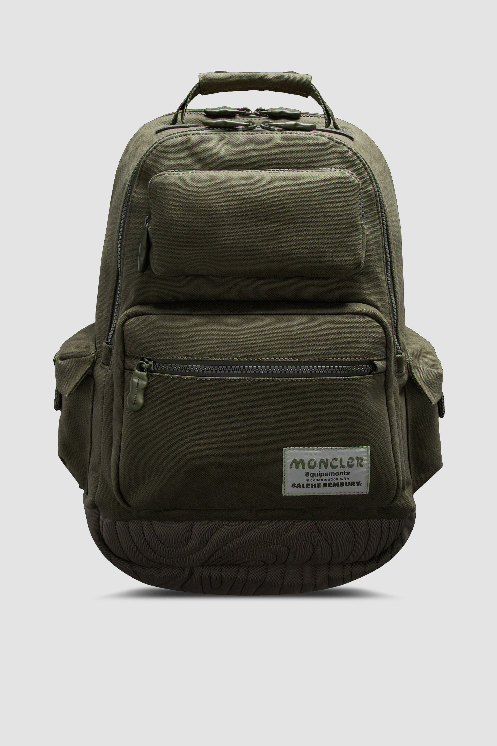 Dark Green Canvas Backpack - Moncler x Salehe Bembury for Genius