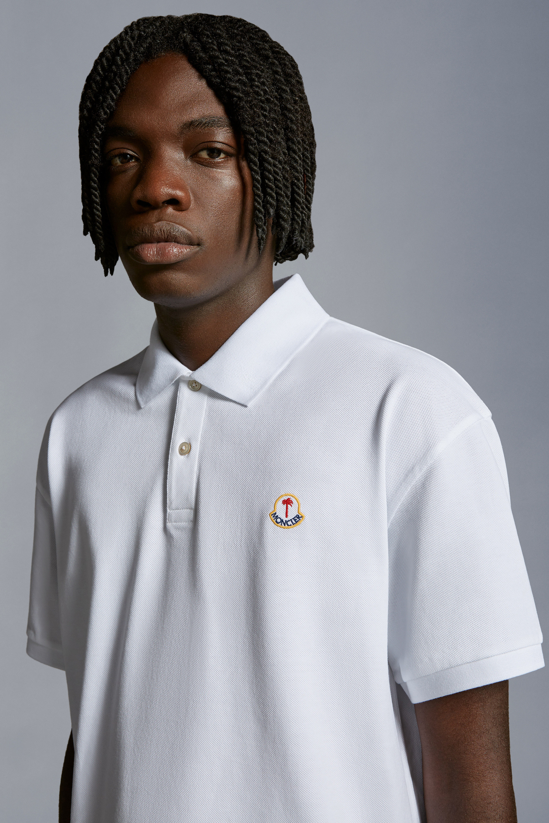 Mens Polos & T-Shirts  Moncler Logo Long Sleeve T-Shirt Dark