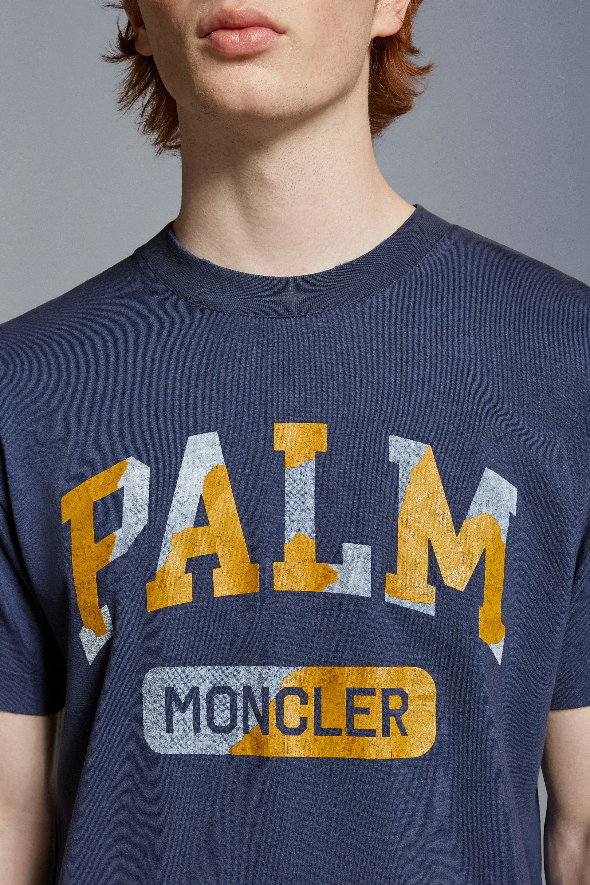 8 Moncler Palm Angels- Blue Monogram Sweatshirt
