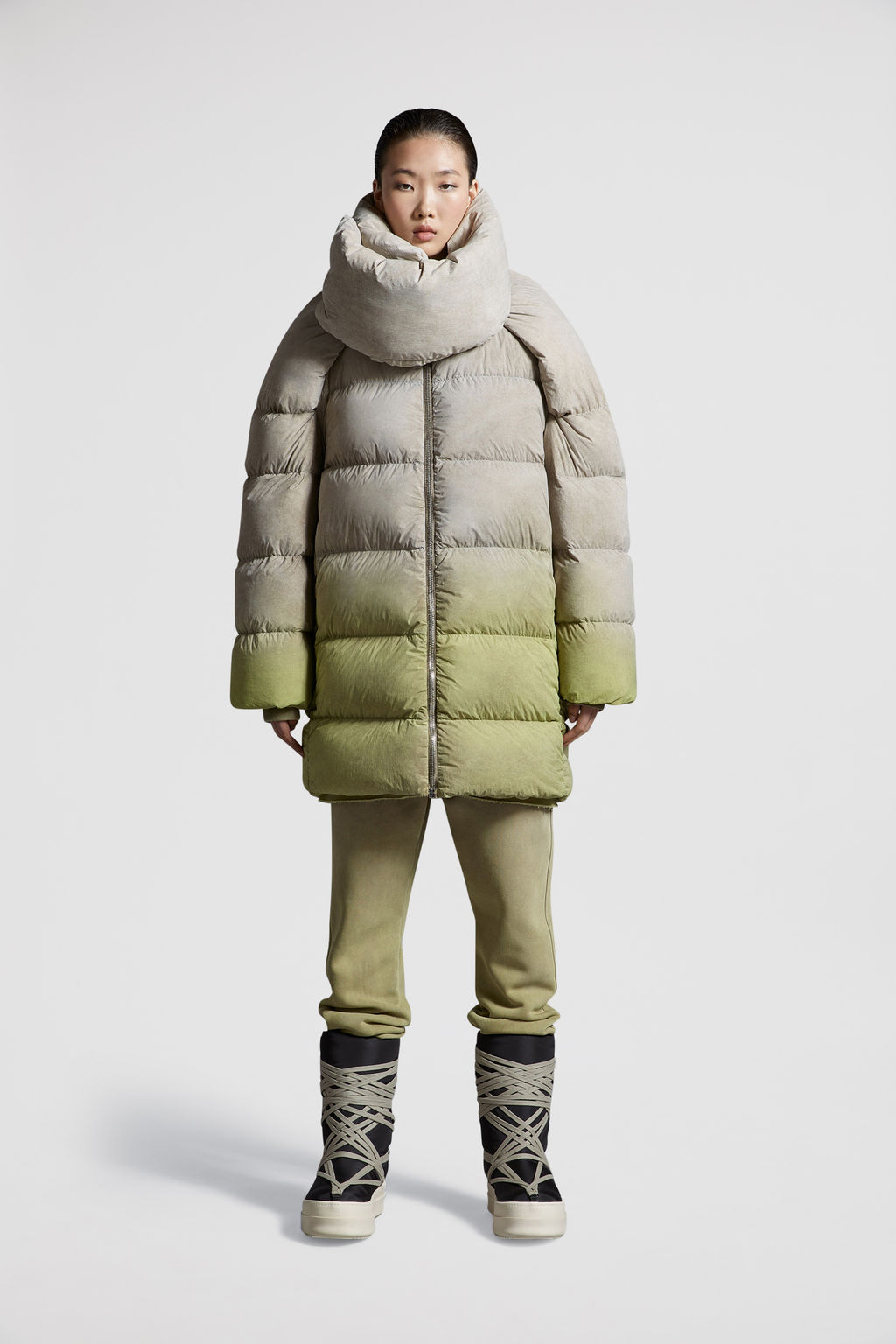 Moncler x Rick Owens Black Goose Down Coat main image 1