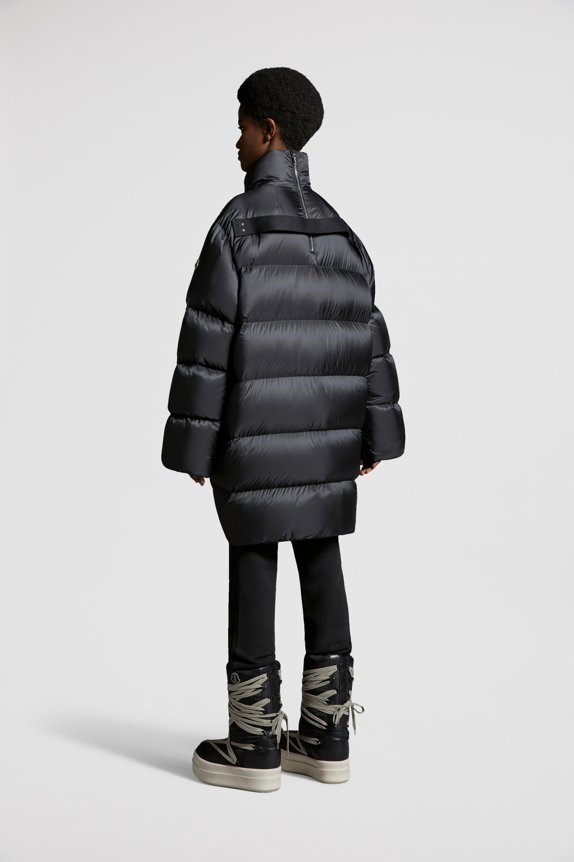 Black Cyclopic Long Down Jacket - for Special Projects | Moncler US