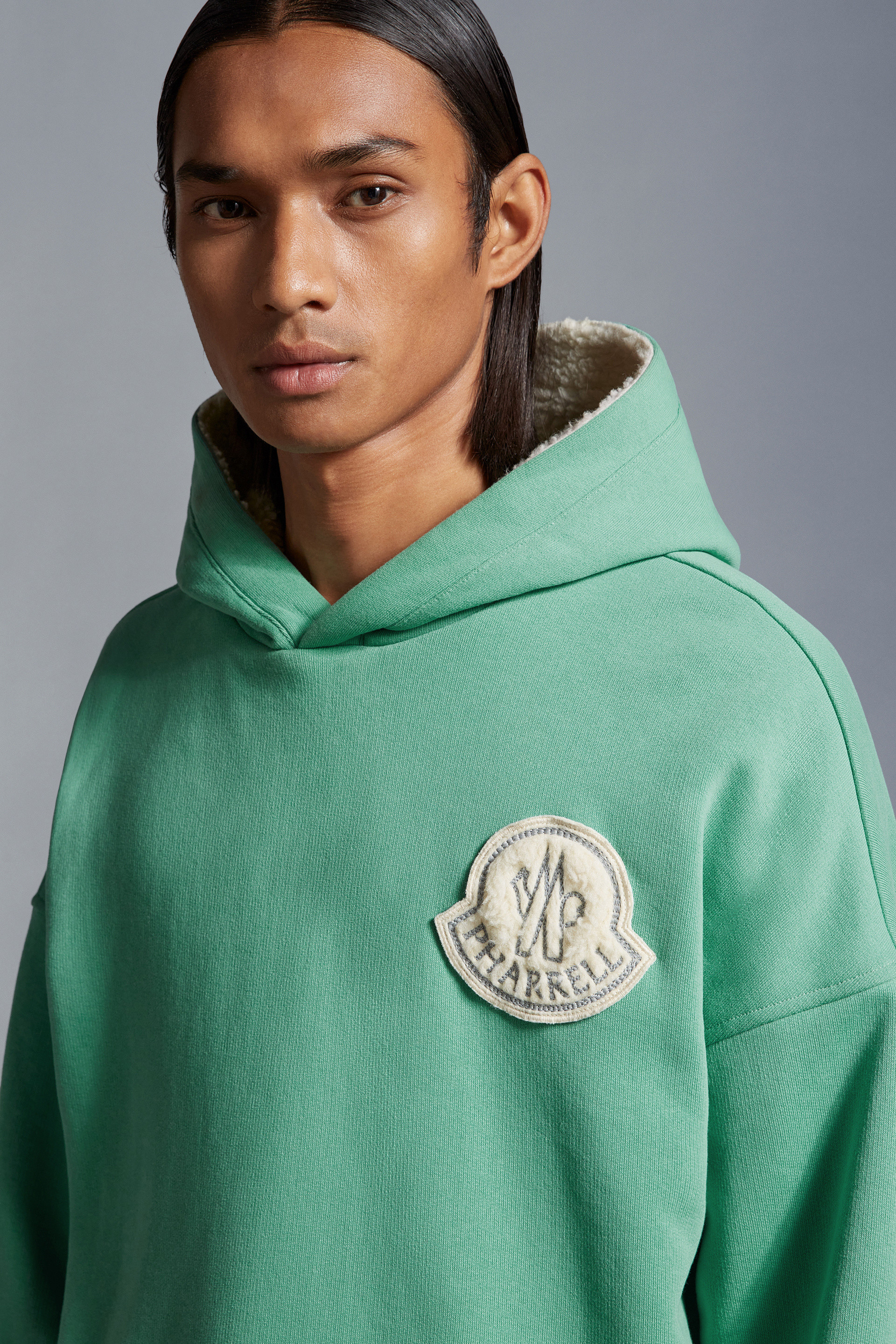 Mint Green Reversible Hoodie - Moncler x Pharrell Williams for