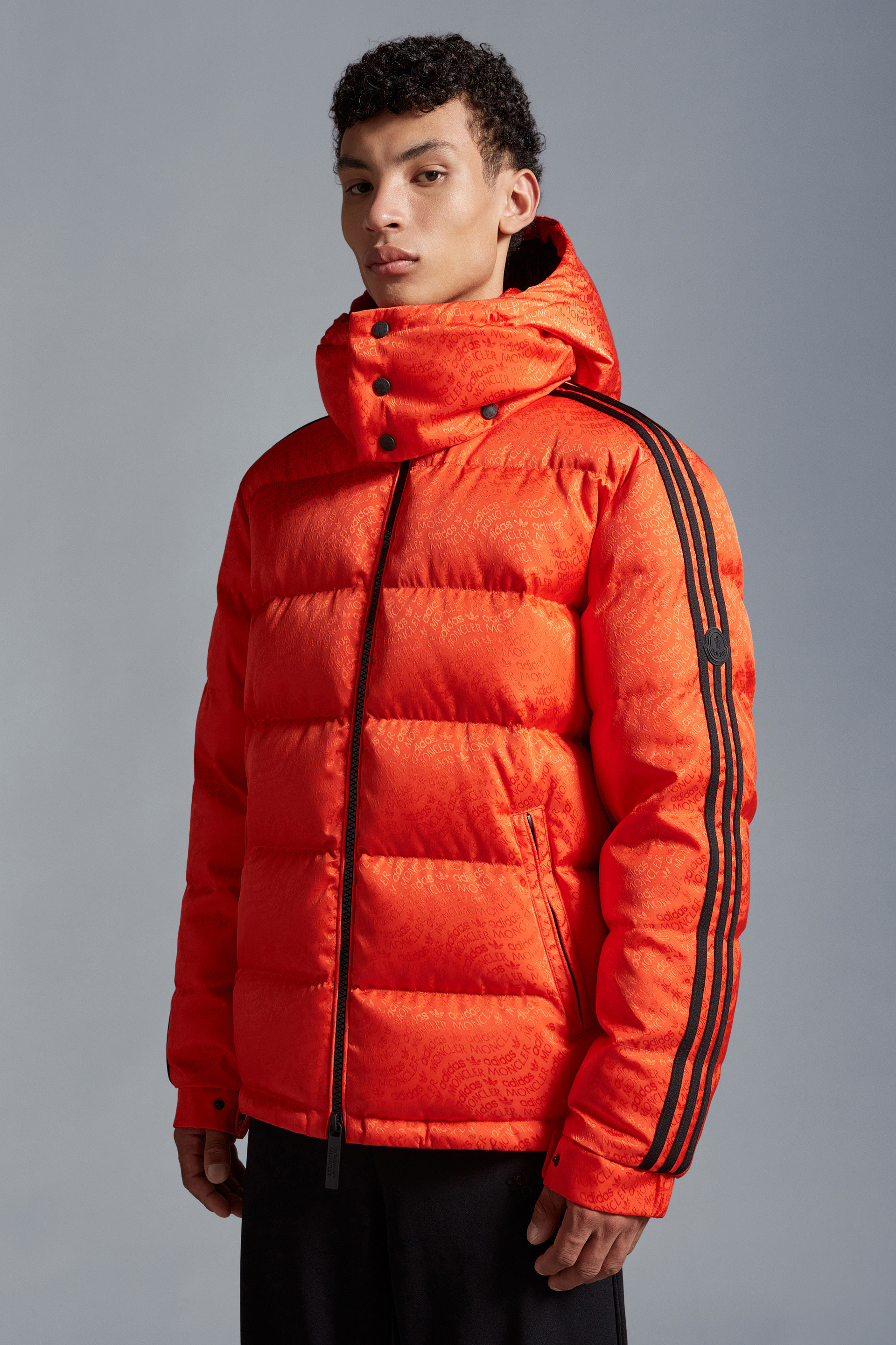 オレンジ Alpbachショートダウンジャケット : Moncler x adidas 