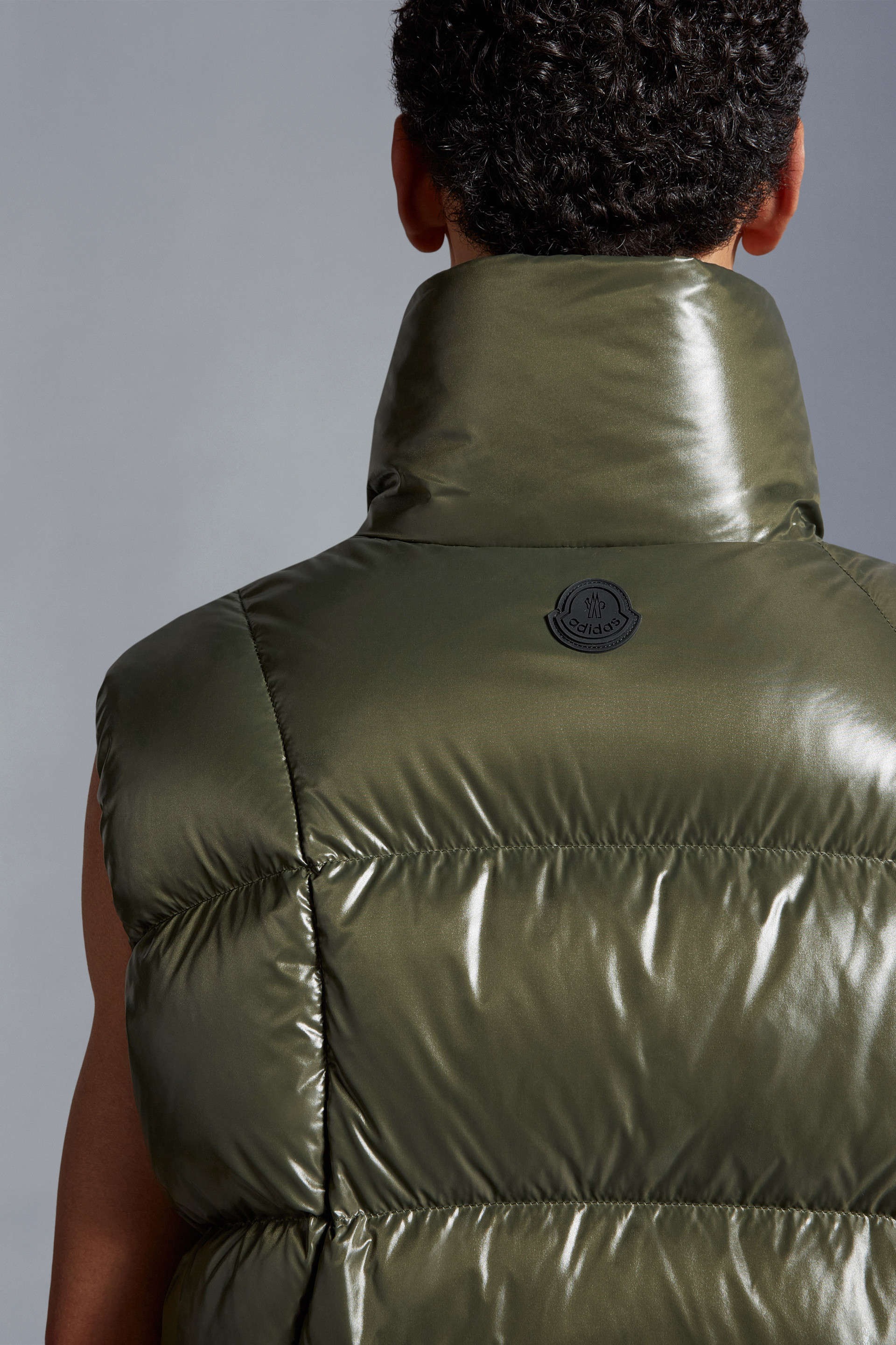 Dark Green Bozon Down Vest - Moncler x adidas Originals for Genius 