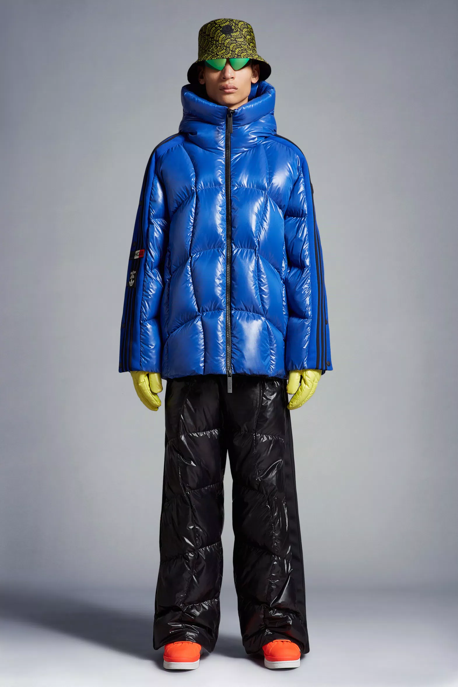 Blue Beiser Short Down Jacket - Moncler x adidas Originals for Genius ...