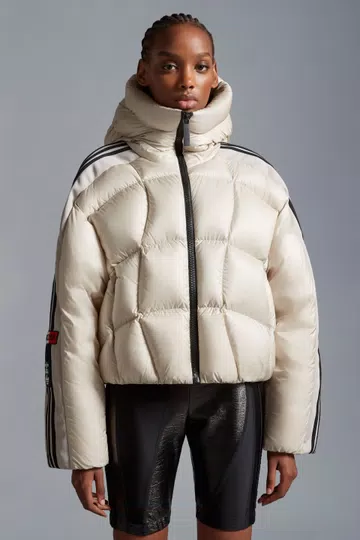 White Fusine Short Down Jacket - Moncler x adidas Originals for Genius ...