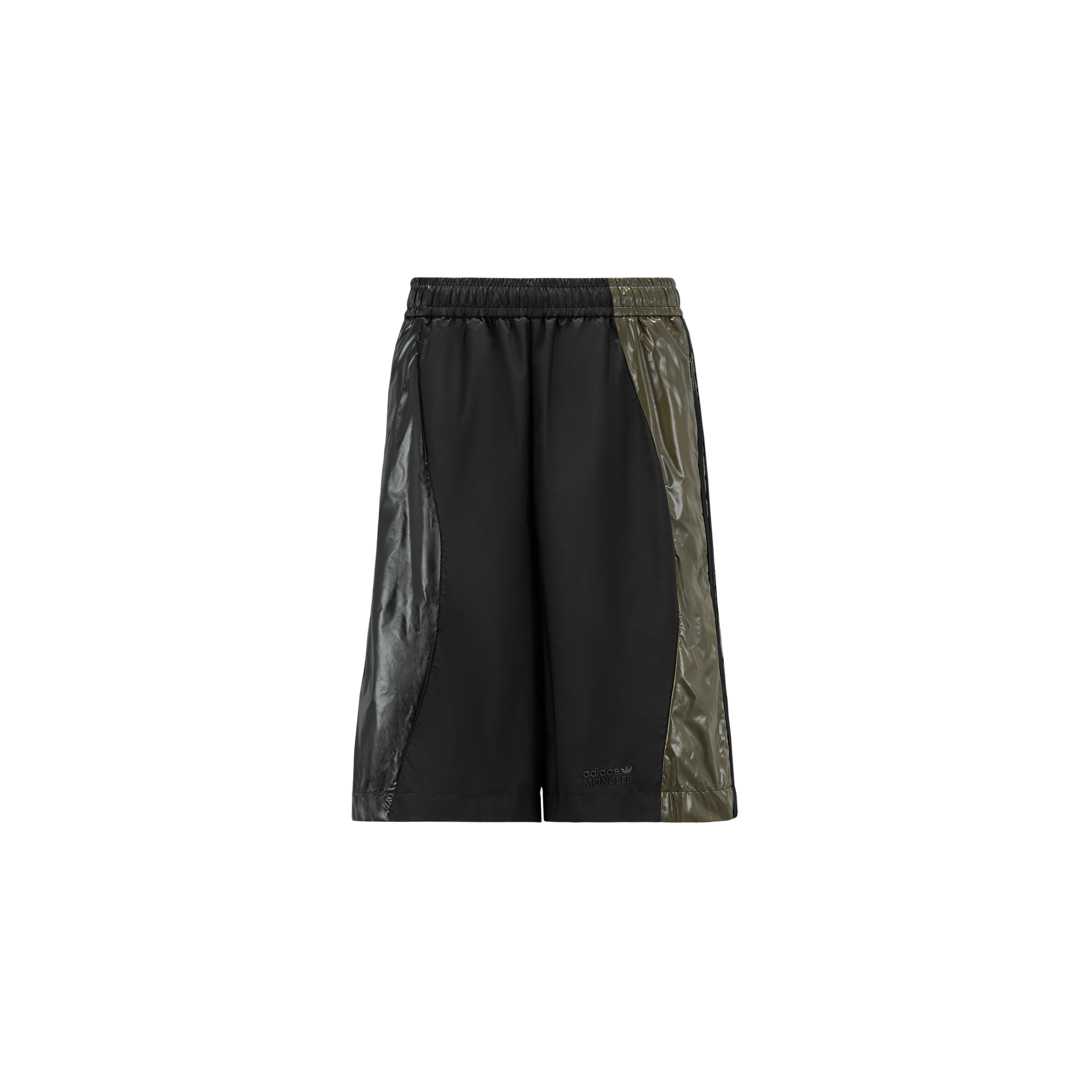 Shop Moncler Nylon Laqué Bermuda Shorts, Men, Multicolour, Size: S In Multicolor