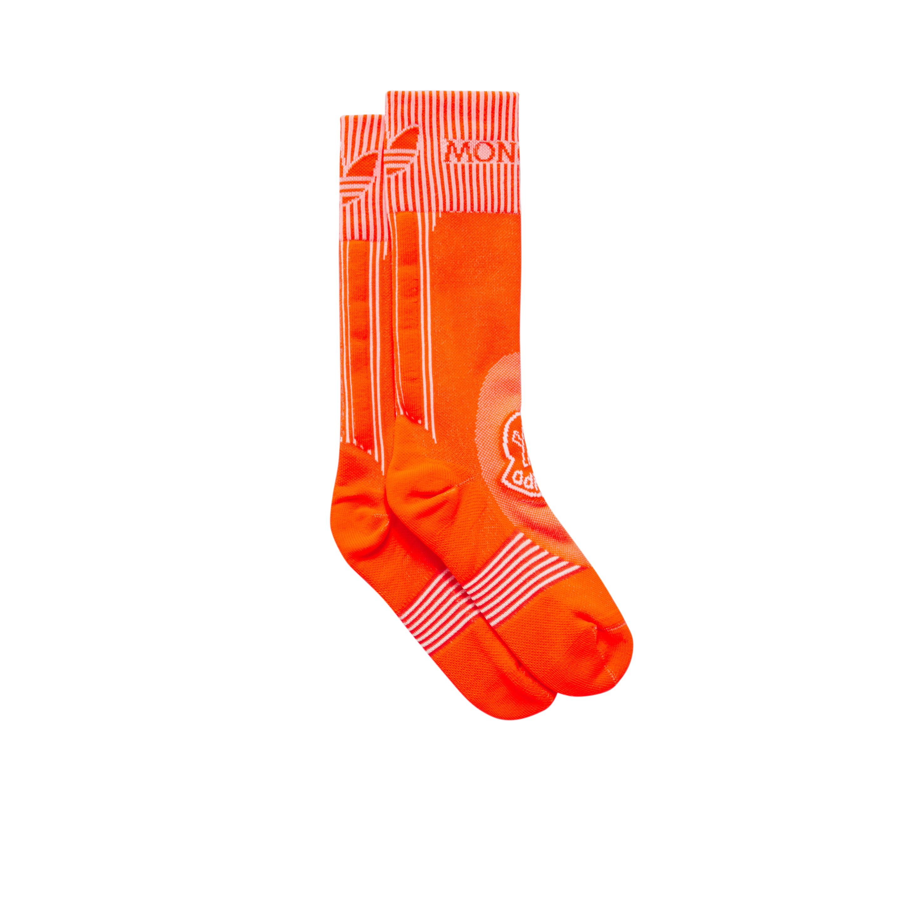 Moncler Logo Socks Orange