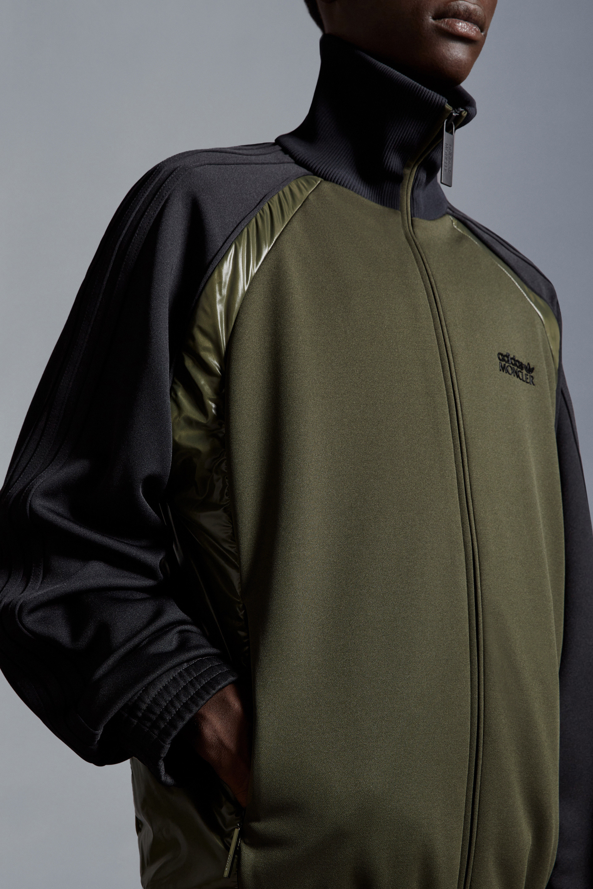 ブラック& グリーン スウェットシャツ : Moncler x adidas Originals