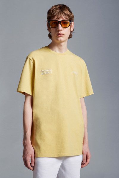 Yellow Logo Motif T-Shirt - Moncler x Frgmnt for Genius | Moncler US