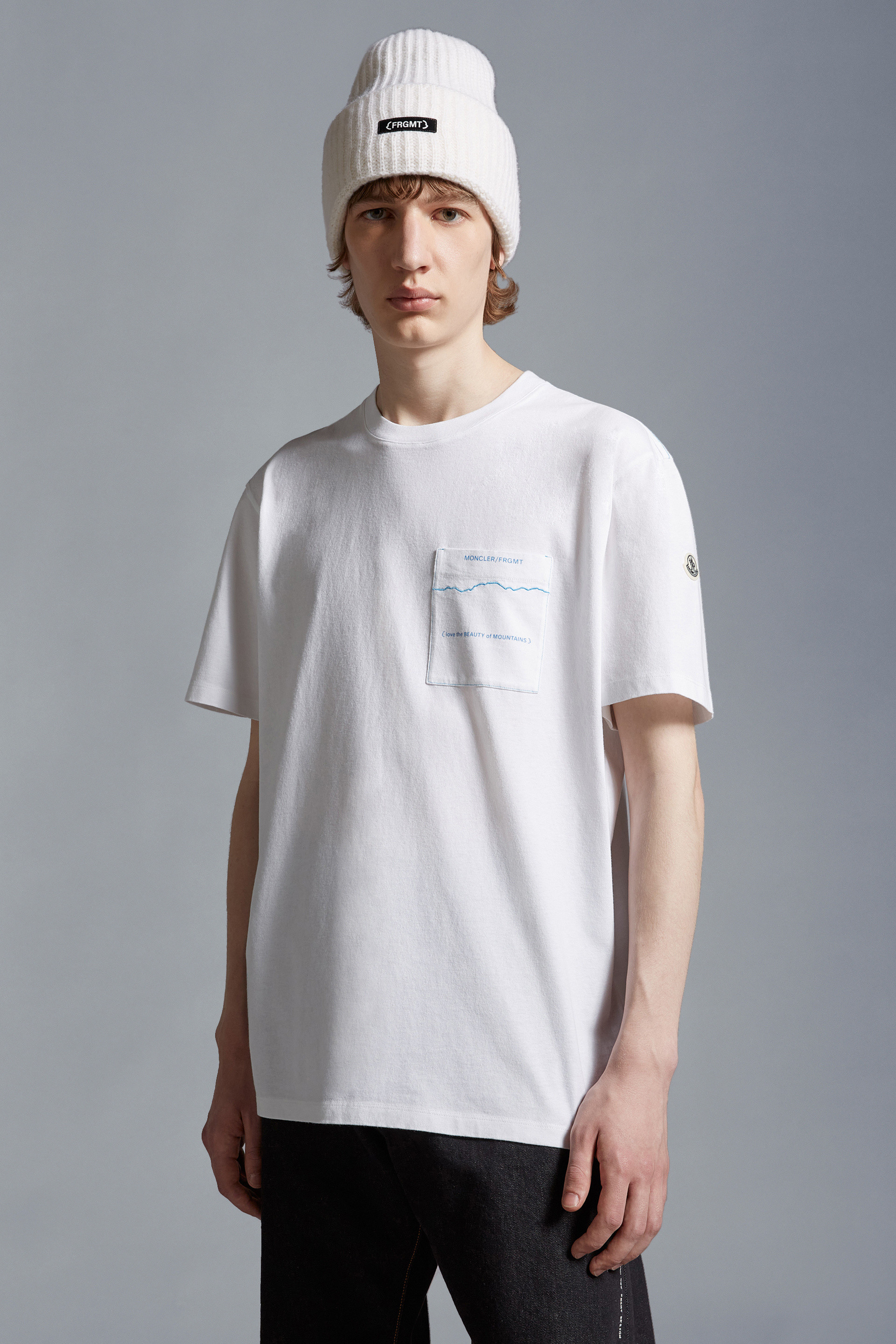 オプティカルホワイト Tシャツ : Moncler x Frgmnt 向けの Genius
