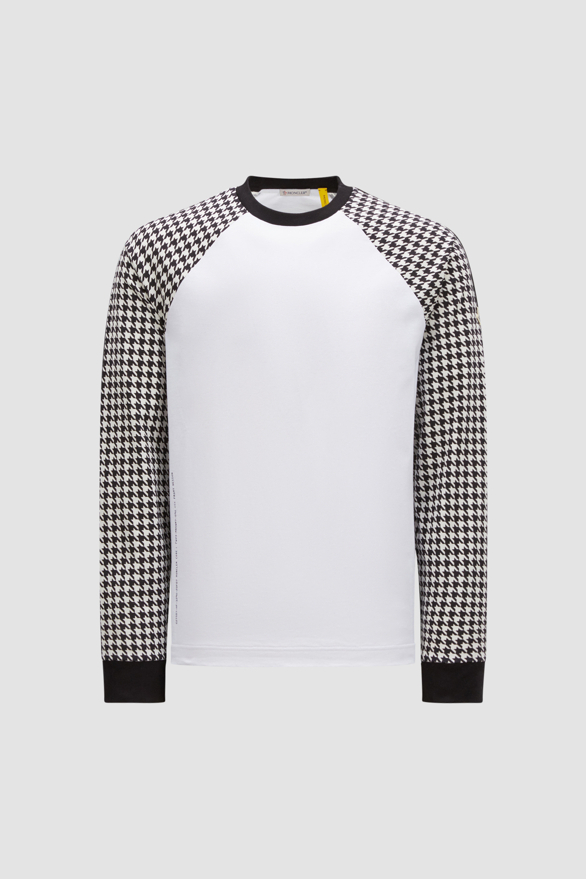 ブラック & ホワイト ロングスリーブTシャツ : Moncler x Frgmnt 向け 