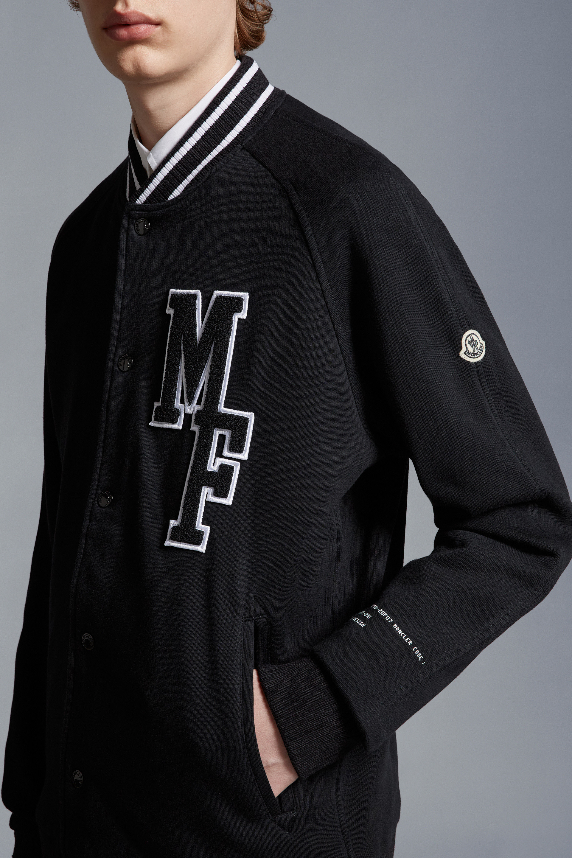 Men's Jersey Varsity Jacket by Moncler X Fragment Hiroshi Fujiwara