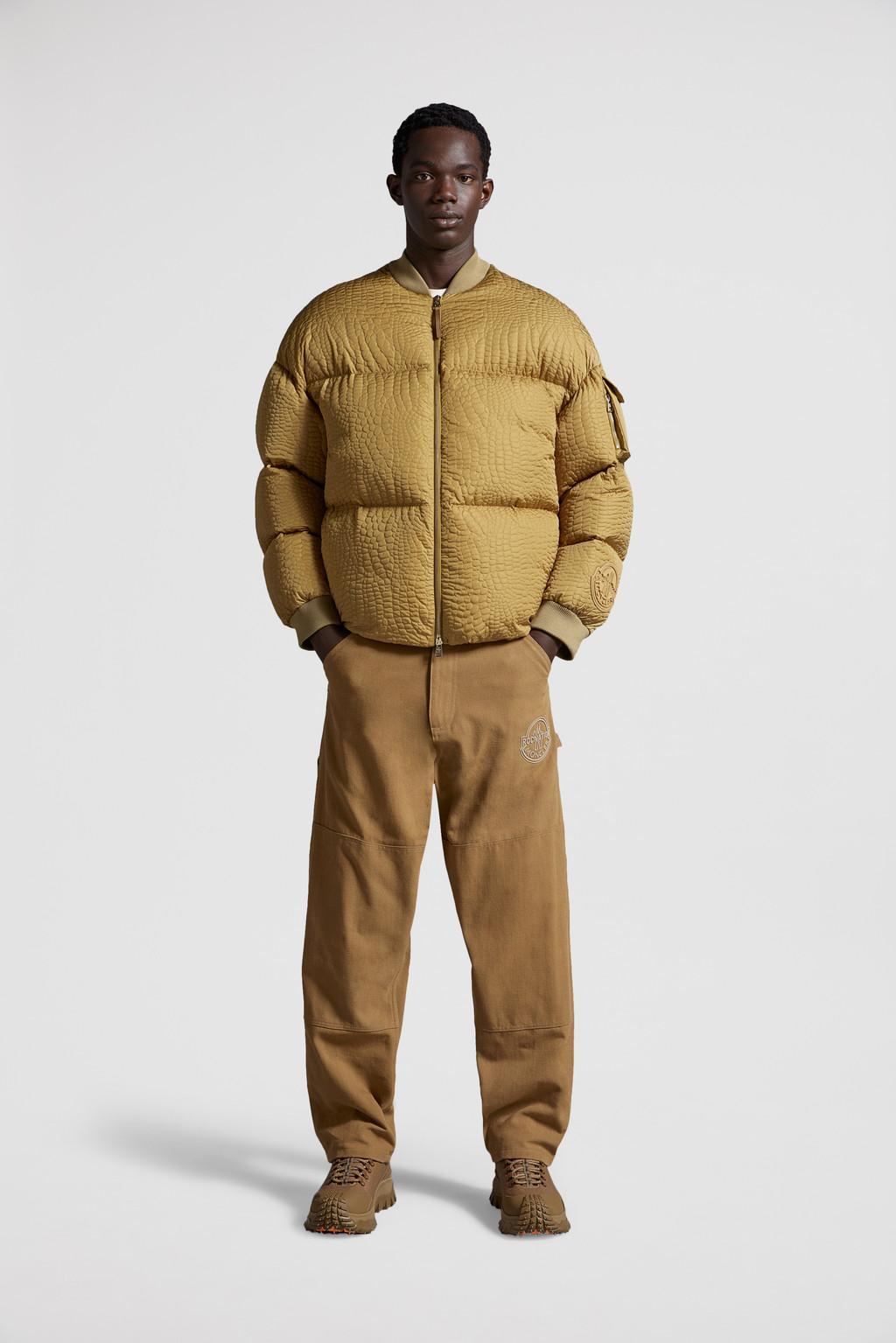 Gold moncler hot sale jacket