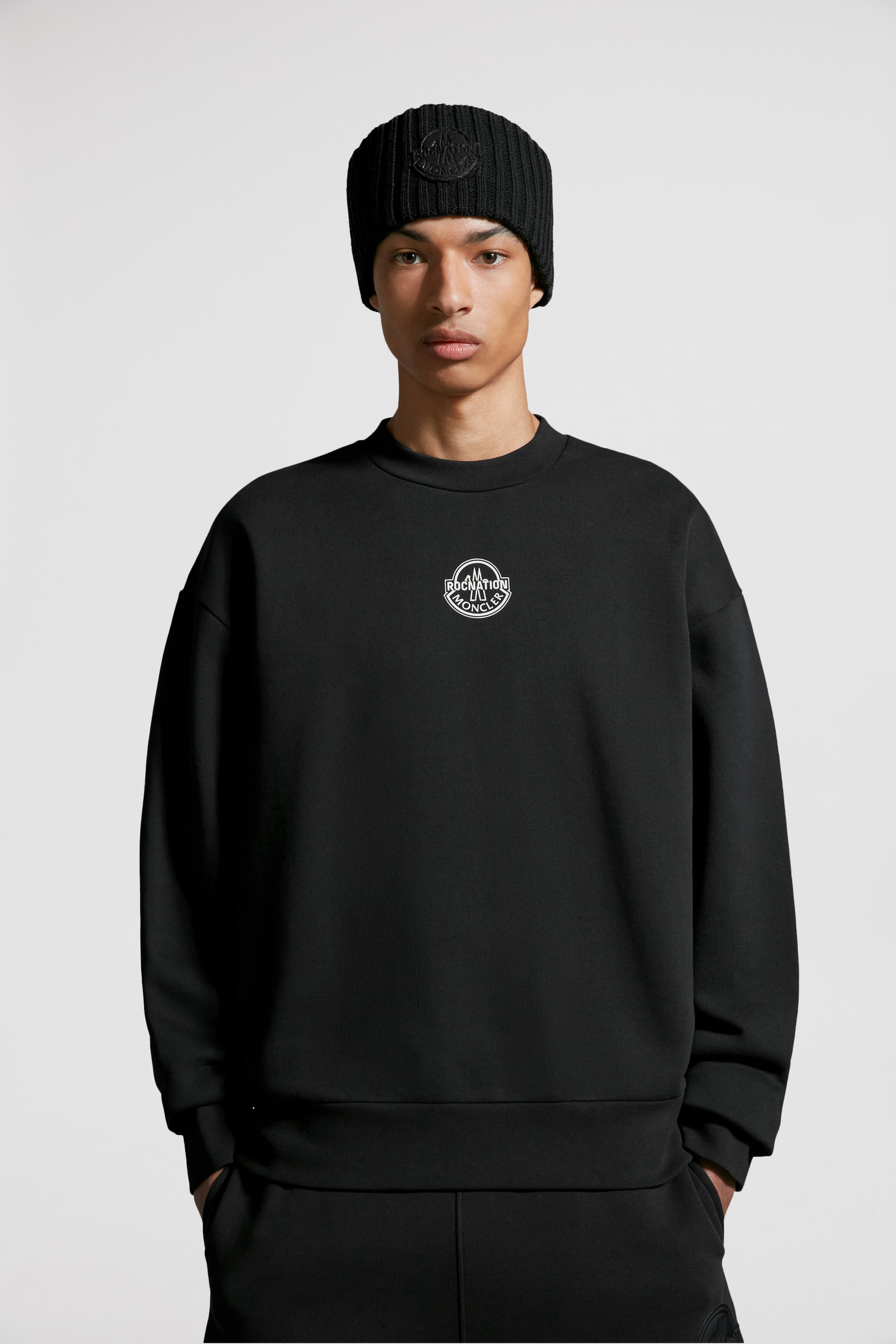 Black Logo Sweatshirt - Moncler x Roc Nation designed by Jay-Z for ...