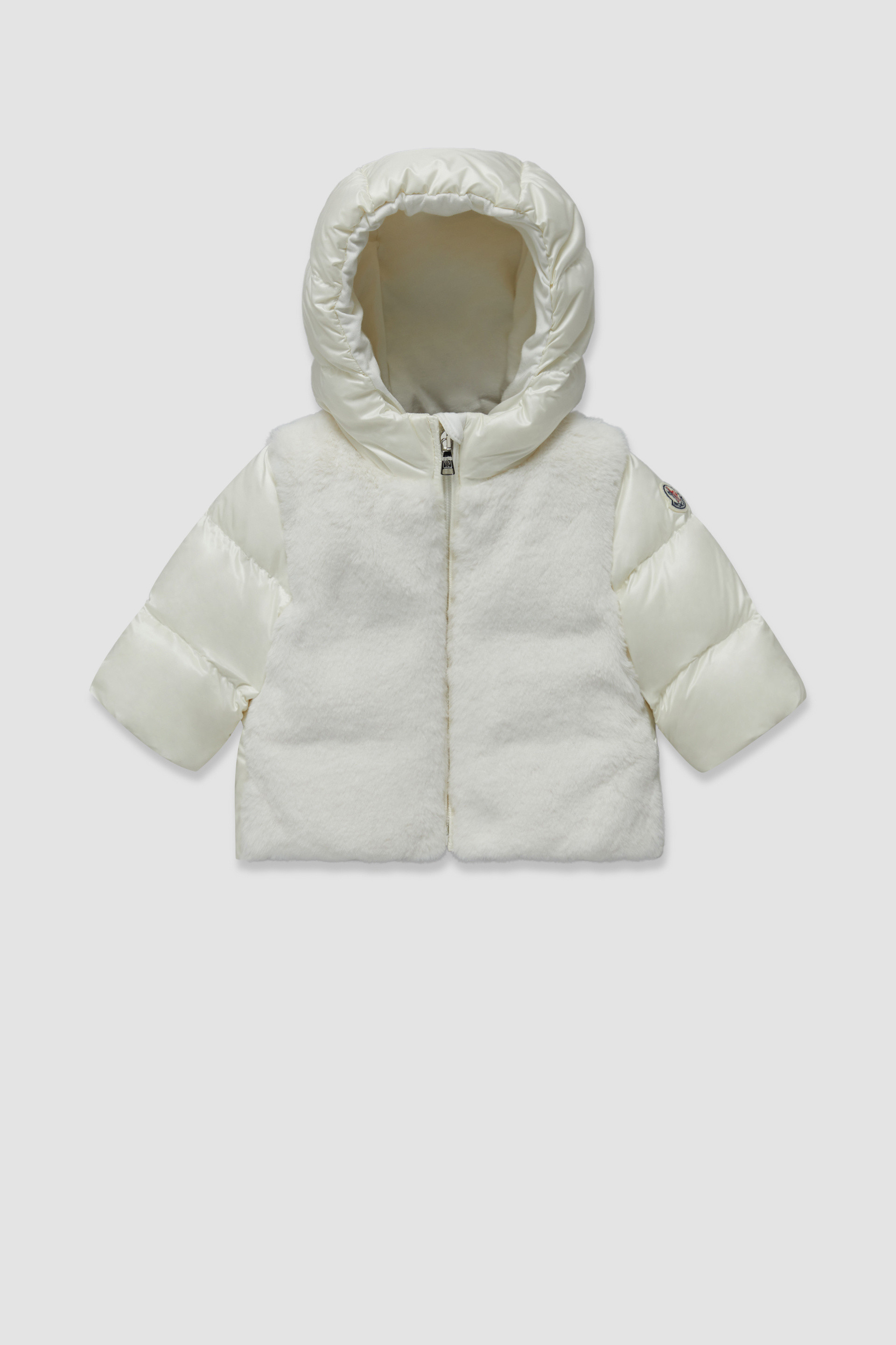 Moncler baby store white jacket