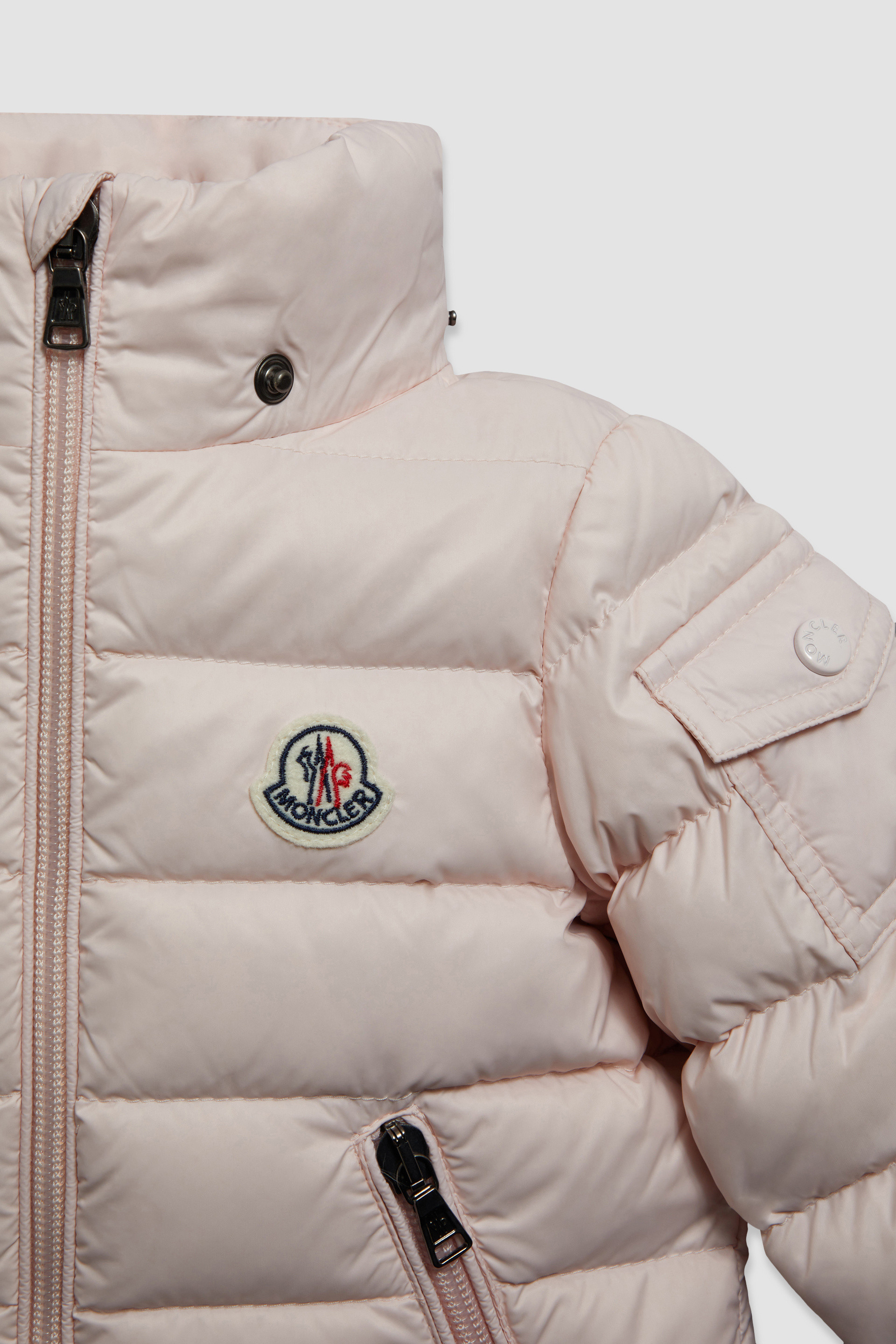 Pink baby moncler store coat