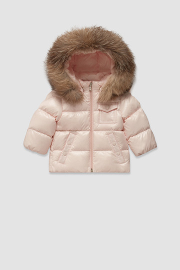 Moncler Lance Baby Girls In Between Jacket Light Pink