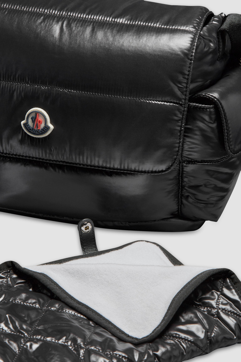 Moncler Green Logo Diaper Bag