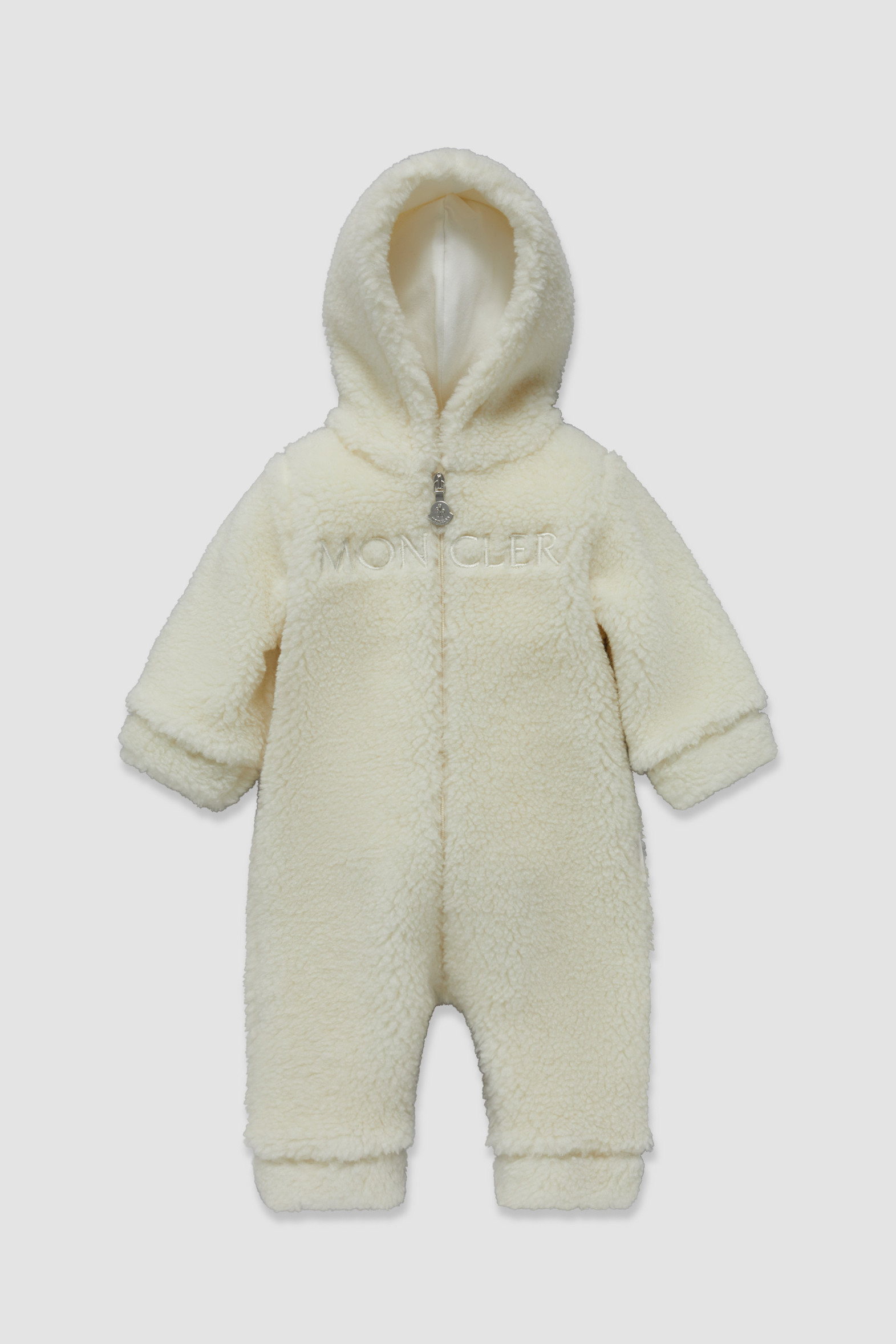 White Teddy Fleece Baby Grow Clothing for Children Moncler HK