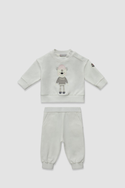 White Fleece Sweatsuit Set - Clothing for Children | Moncler US