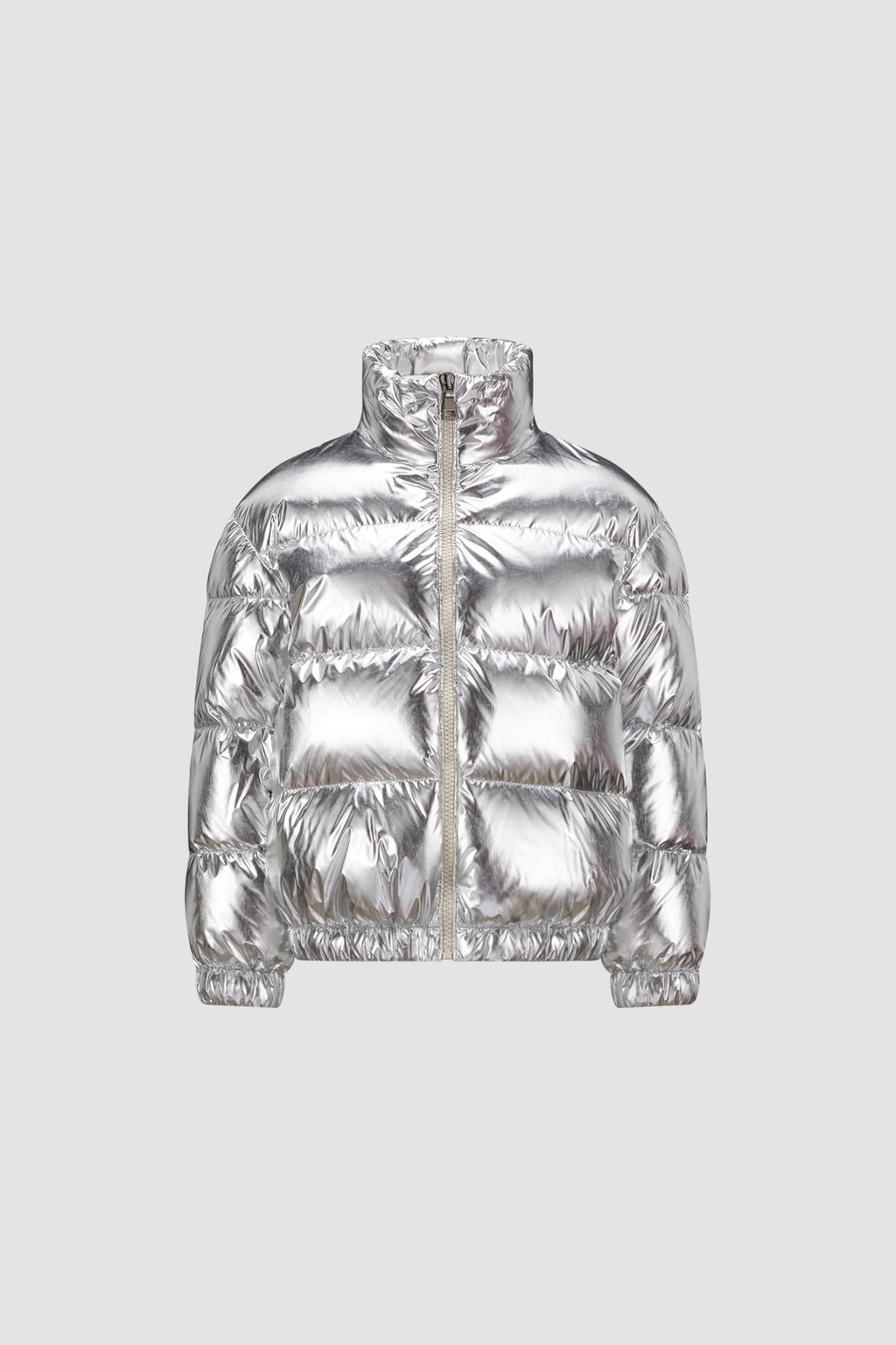 Girls silver puffer on sale jacket