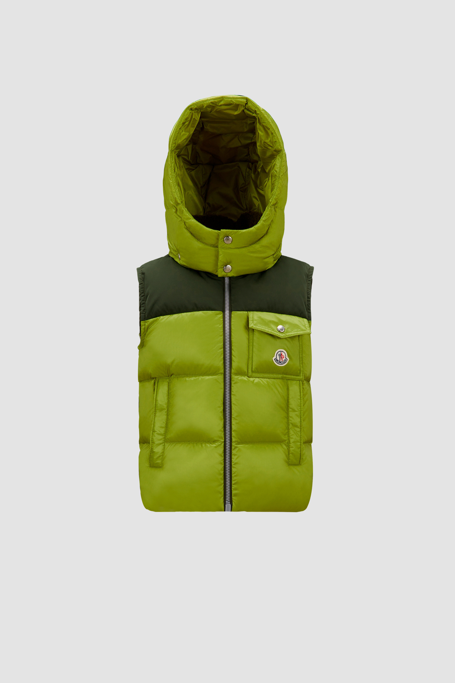 Boys green 2025 puffer vest