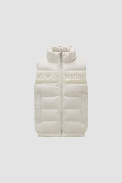 Moncler gilet hot sale white