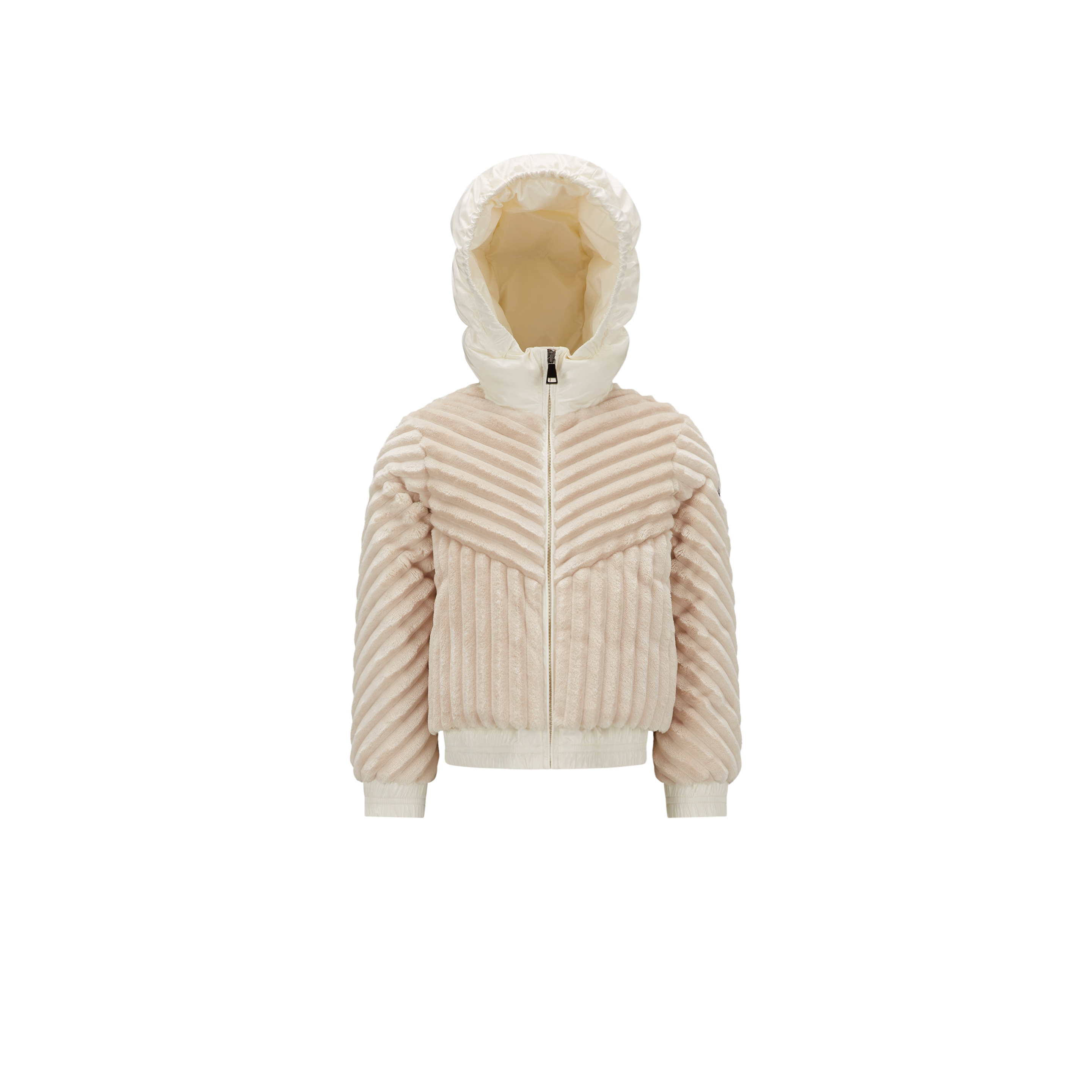 MONCLER ENFANT Pedrix Down Jacket, Girl, Beige, Size: 10Y