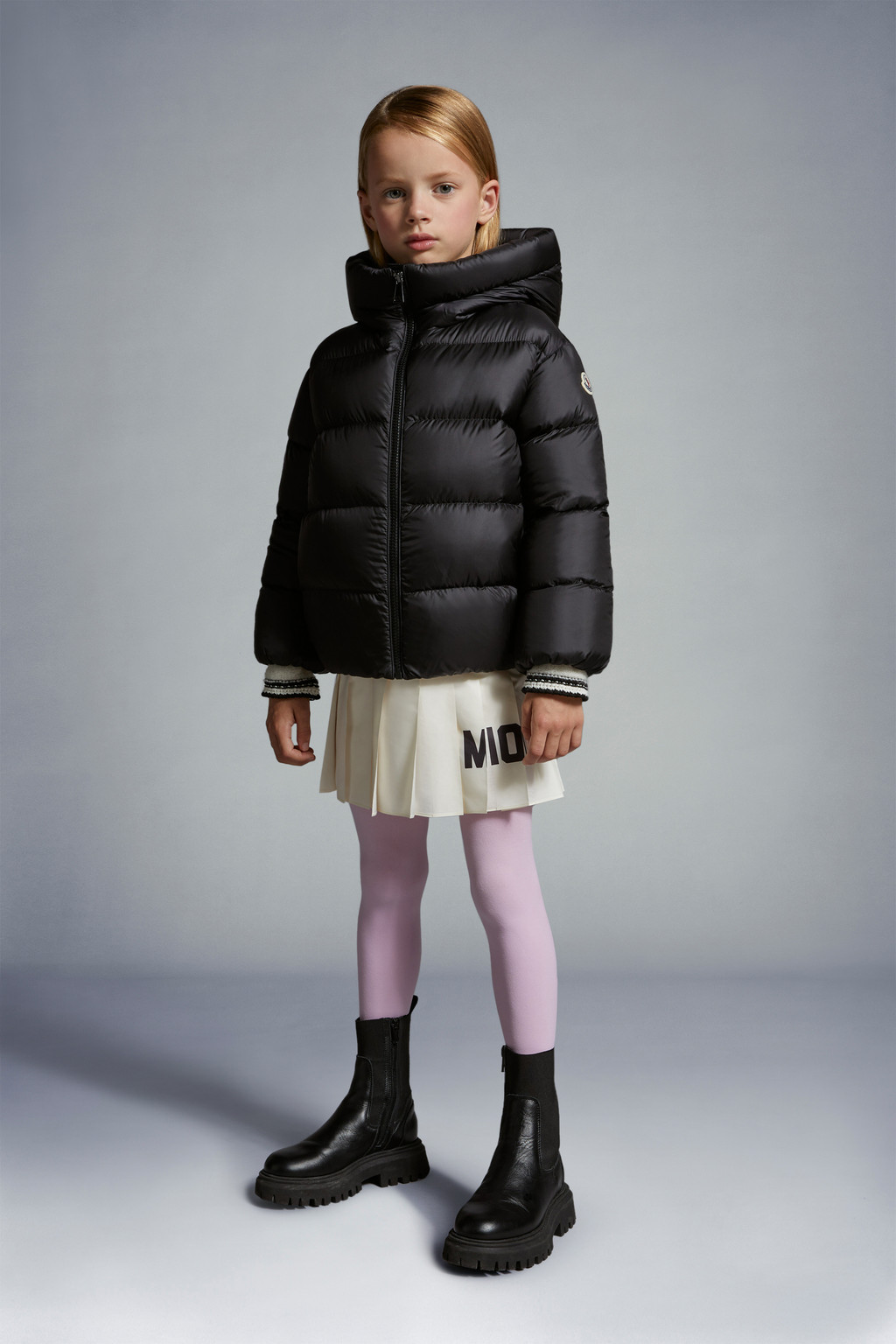 黑色Irina羽絨外套- 羽絨外套和背心for 兒童| Moncler HK