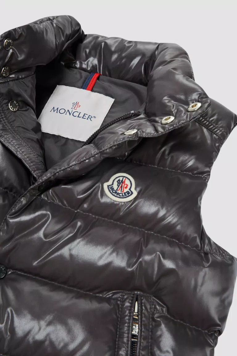 Dark Grey Tib Down Vest - Down Jackets & Vests for Children | Moncler CA