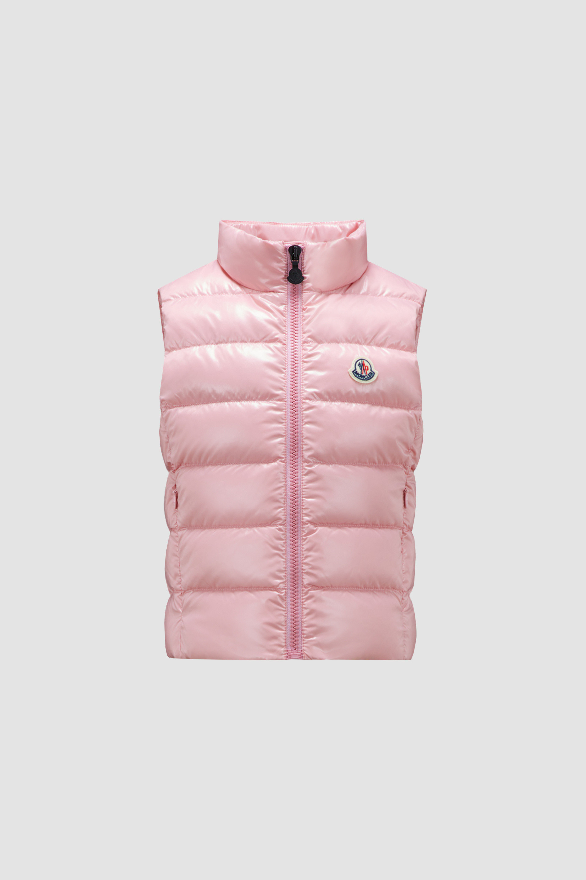 Pink Ghany Down Gilet Down Jackets Vests for Children Moncler SG