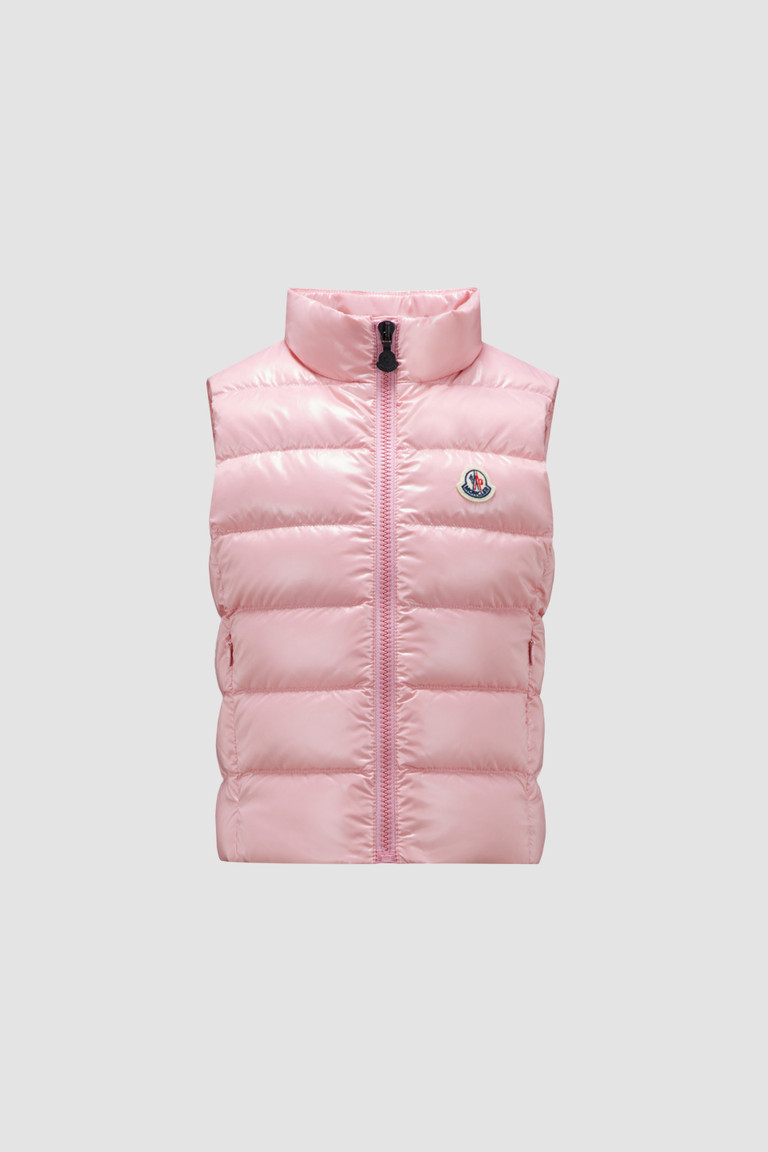 Pink Ghany Down Vest Down Jackets & Vests for Children Moncler US