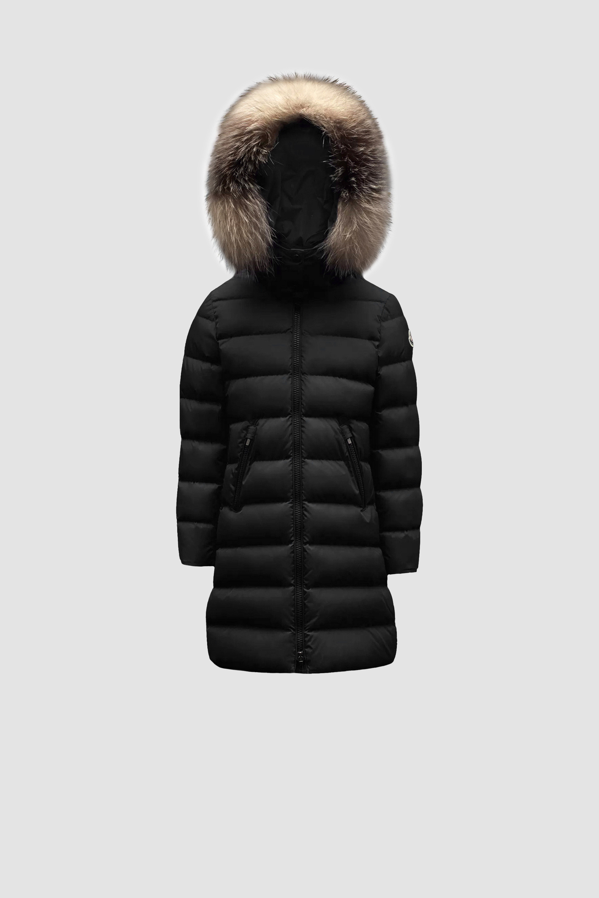 Black Abelle Long Down Jacket - Down Jackets & Vests for Children 