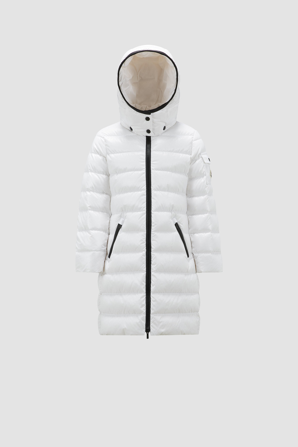 Off White Moka Long Down Jacket - Down Jackets & Vests for