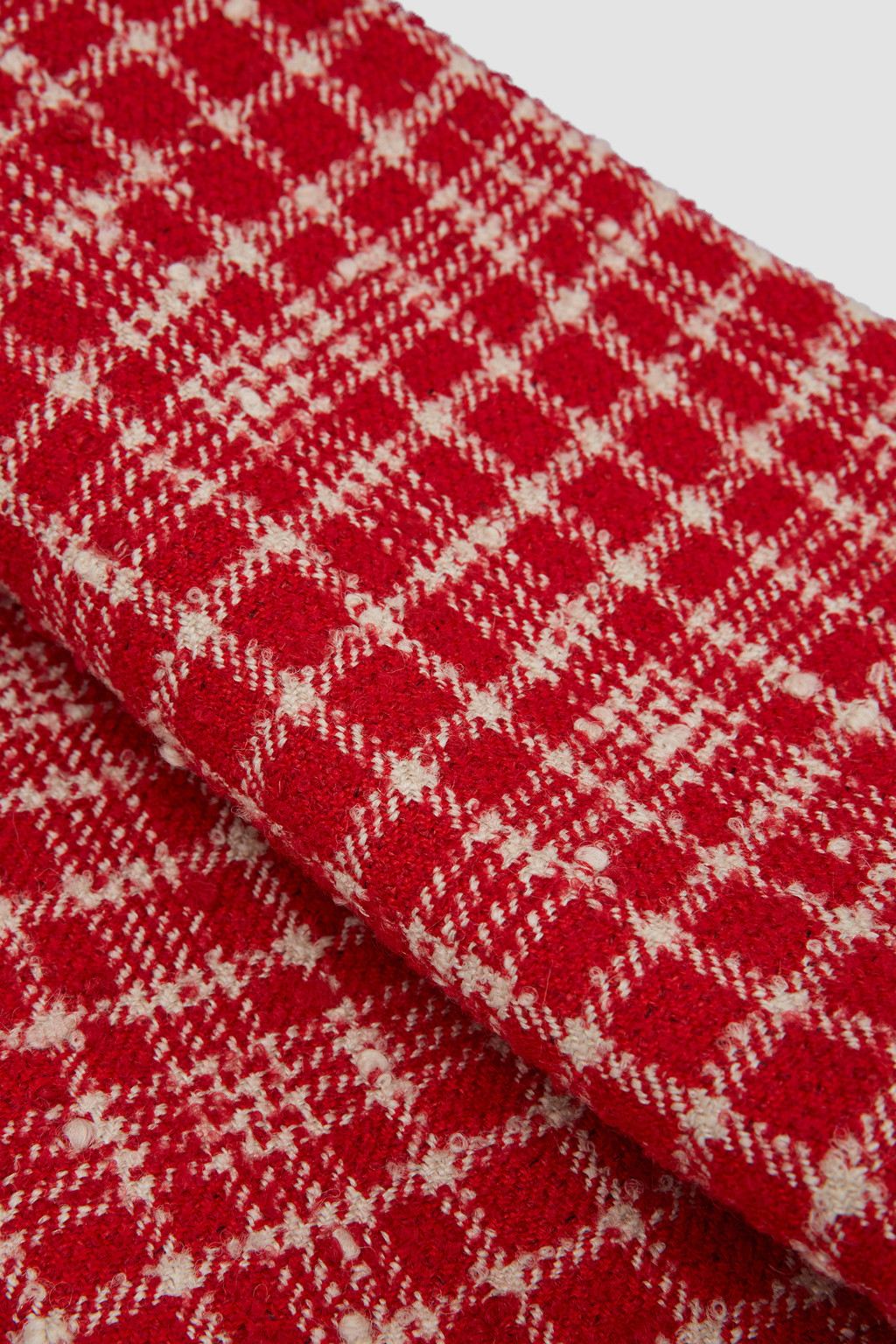 AMateschitz Tweed Stoff Meterware - Handgemachter Karostoff 200x148cm Für DIY Näharbeiten