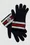 Tricolor Knit Wool Gloves Boy Blue & White & Red Moncler 4