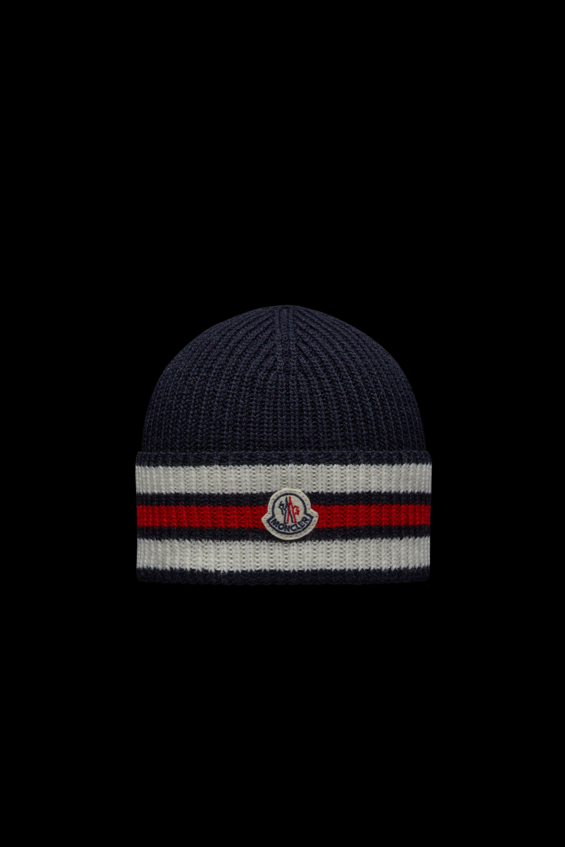 Moncler Enfant - Grey Wool Logo Beanie Hat