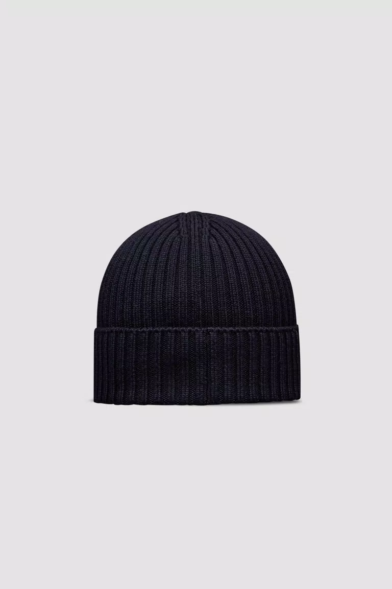 Royal Blue Wool Beanie - Accessories & Shoes for Children | Moncler LV