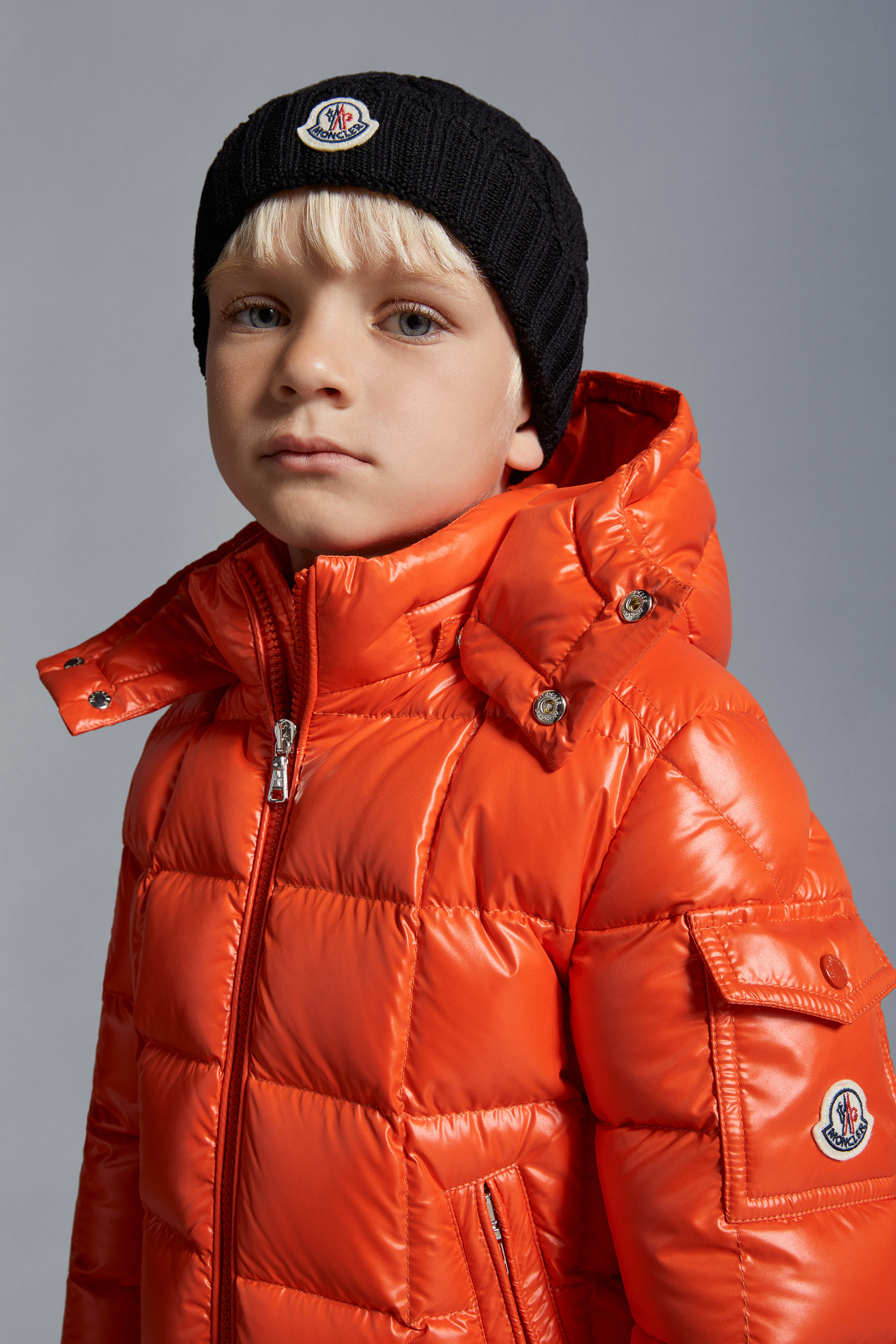 Moncler Poncho Impermeable Naranja