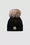 Wool Beanie with Pom Pom Gender Neutral Black Moncler