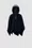 Hooded Wool Cape Girl Navy Blue Moncler