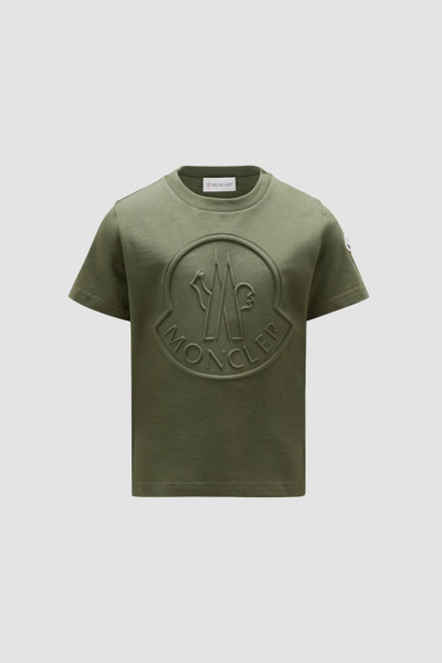 Forest Green Embossed Logo T-Shirt - Polos & T-shirts for Children |  Moncler US