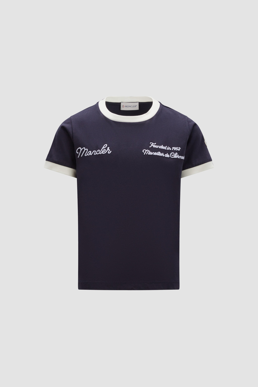 Blue moncler hotsell t shirt