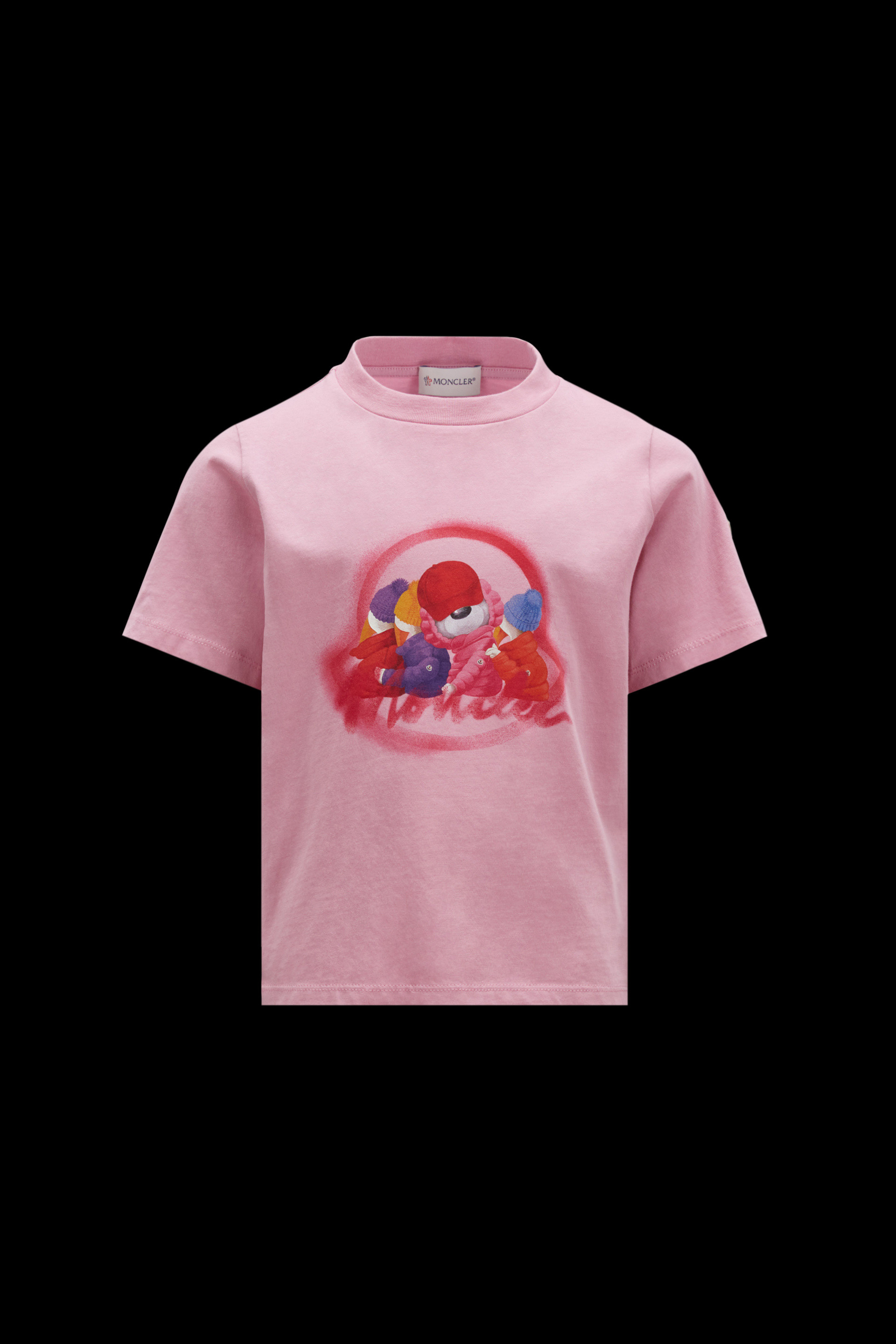 Pink moncler 2024 t shirt