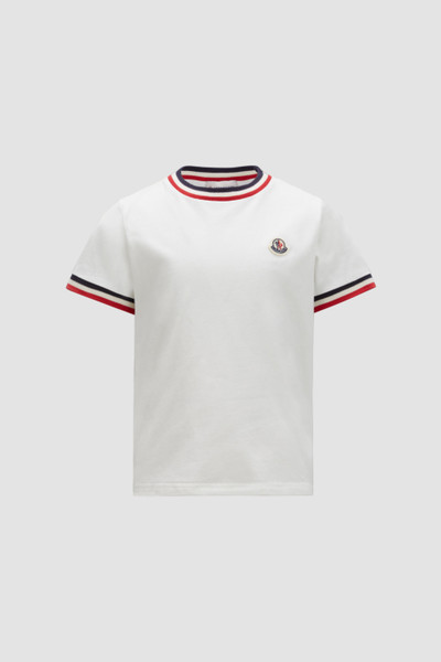 White Tricolor T-Shirt - Polos & T-shirts for Children | Moncler US