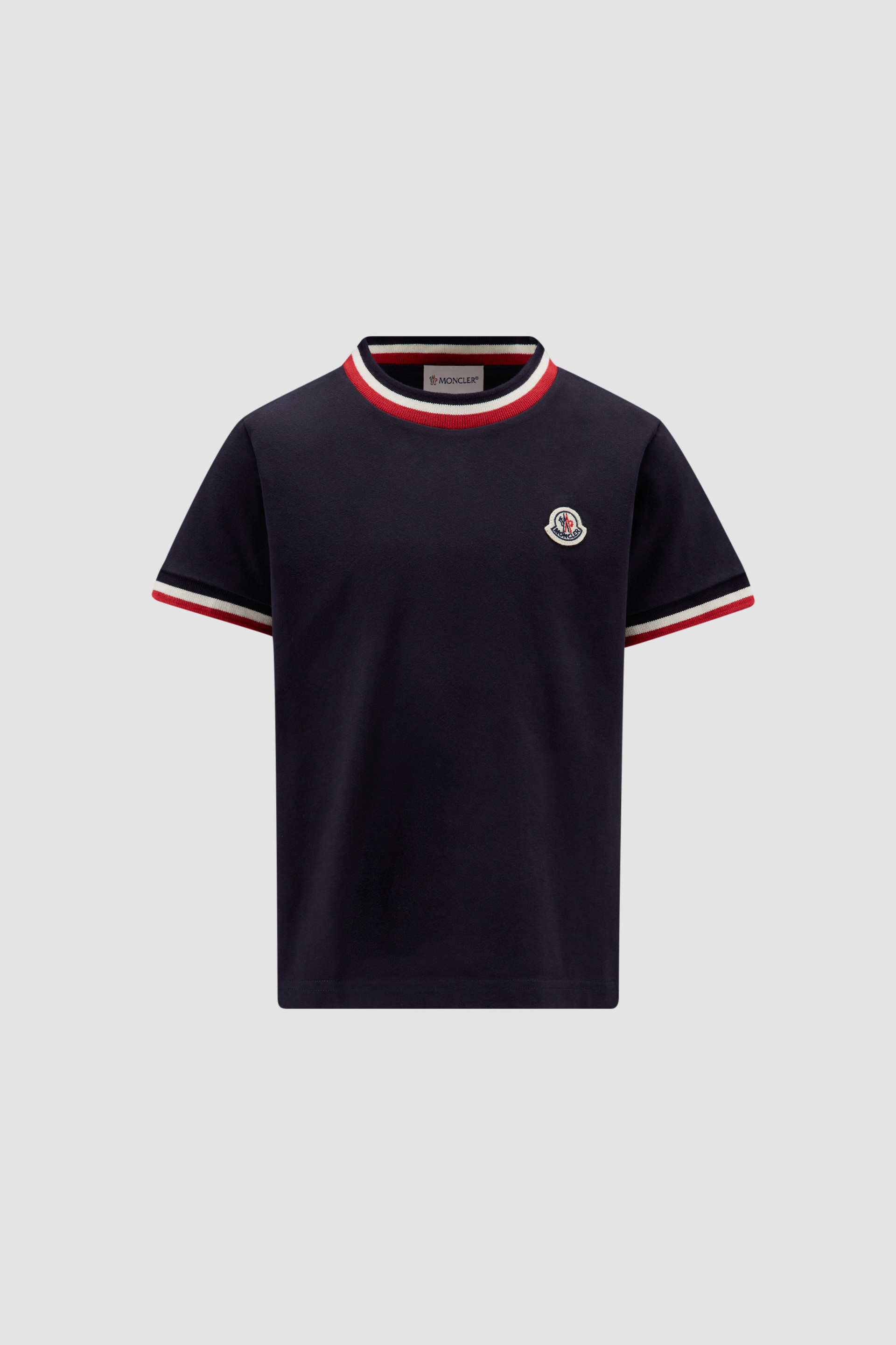 Moncler Boy's Embroidered Monogram T-Shirt