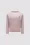 Langärmeliges T-Shirt mit Kristall-Logo Mädchen Puder-Pink Moncler